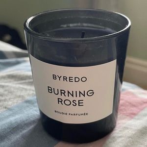 Byredo burning rose candle. used once